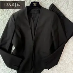 極美品✨DARJE 大きいサイズ 15号 ノーカラースーツ セットアップ 