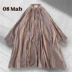 2【美品】08Mab コットン100 ボリュームギャザーシャツワンピースのサムネイル