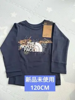 新品未使用　120CM THE NORTH FACE ネイビー　長袖Tシャツ