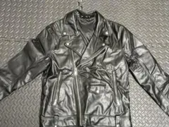 ZARA ブラック ダブルライダースジャケット M