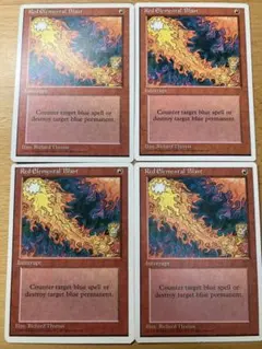 MTG 赤霊破 Red Elemental Blast 第4版 英語 4枚