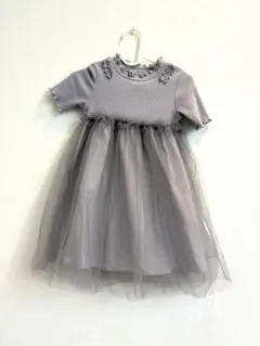 即日発送♡アプレレクールチュールドッキングワンピース　90 七五三 発表会