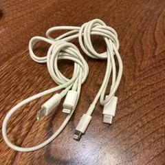 Lightningケーブル USB Type-C ホワイト　2本