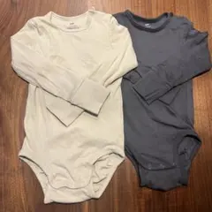 H&M 長袖ボディスーツ 2枚セット　85cm