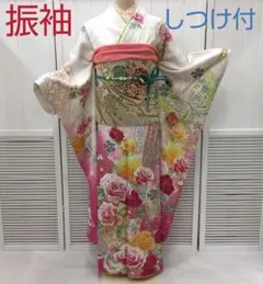 (3019) ✿ 振袖 ✿ 薔薇 しつけ付