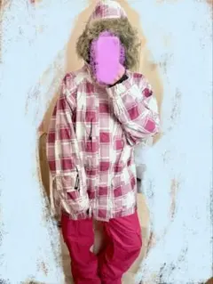 スノーボードウェア❤️ピンクチェック