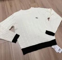 &.NOSTALGIA ロゴ付き ケーブル ニット 新品未使用