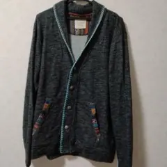 ダークブルーメンズLLサイズカーディガン