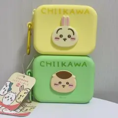 【匿名配送】ミニシリコンポーチ　うさぎ　くりまんじゅう　２種セット