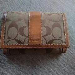 COACH 二つ折り財布 モノグラム柄