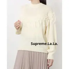 Supreme.La.La. フリンジケープモヘアライクニット　オフホワイトのサムネイル