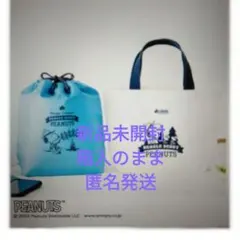 リンネル付録 スヌーピーの保冷巾着＆トートバッグ　PEANUTS　　 ロゴスのサムネイル