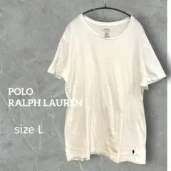 【美品・Lサイズ】ポロ ラルフローレン Tシャツ ホワイト クラシックフィット