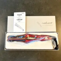 【新品未使用】ラディアント ヘアアイロン 28mm シルクプレート レッド