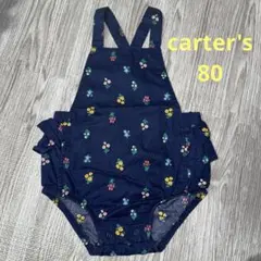 carter's カーターズ　オーバーオール　サロペット　ロンパース 80 花柄のサムネイル