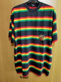 old stussy 総柄Tシャツ ラスタ　Tom Tom 黒タグ　初期 old stussy 総柄Tシャツ ラスタ Tom Tom 黒タグ 初期 - メルカリ