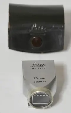 美品：純正　Leitz Wetzlar 28mm 外付けファインダー＆皮ケース 美品：純正 Leitz Wetzlar 28mm 外付けファインダー＆皮ケース - メルカリ