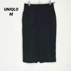 UNIQLO ユニクロ スカート タイト 裏起毛 黒 M
