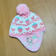ハート柄ニット帽 フリーサイズ
