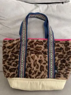 ROOTOTE レオパード柄 ボアトートバッグ