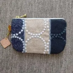◆ハンドメイド◆ミナペルホネン　つぎはぎファスナーポーチ