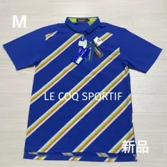 新品 ルコックスポルティフ メンズ ゴルフ 半袖 ポロシャツ サイズM
