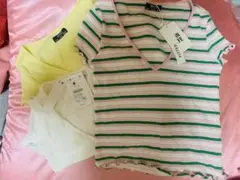 ベルシュカ　ZARA h&m Tシャツ トップス　ショート　ブラウス