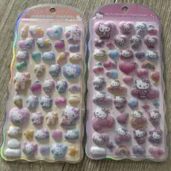 Hello Kitty Cotton Puffy シール 2枚セット