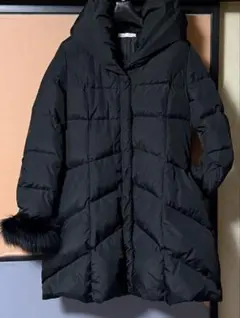 JEWEL EMONIE ロングダウンコートフード付き・袖口フォックスファー付