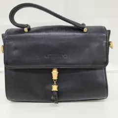ungaro ハンドバッグ ブラック ゴールド金具 タッセル　ヴィンテージのサムネイル