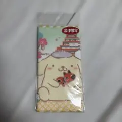 ポムポムプリン 会津限定 ミニタオル 赤べこ