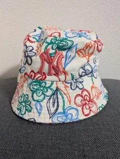 NEWERA　MLB 花柄刺繍 バケットハット 59cm