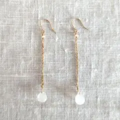 10k　天然石　ピアス