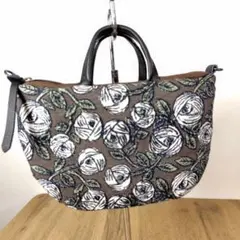 ミナペルホネン/rosyロージィーブラウン/ドミニラウンドショルダー