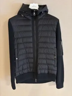 MONCLER ダウンニットジャケット　L ブラック