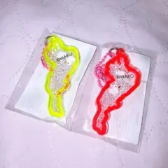 BIWAKO 琵琶湖アクリルキーホルダー コハクチョウ イエロー ピンク