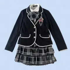 ヒロミチナカノ　ガールズスーツ 卒服 160cm セット　チェック　ブラック