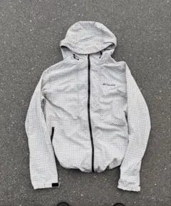 90s 00s y2k Columbia チェック柄 ナイロンジャケット　テック