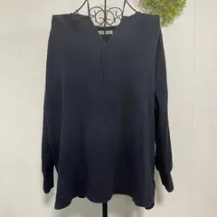 FREAK'S STORE フリークスストア　カットソー　長袖　Ｖネック　黒