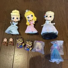 ディズニープリンセス フィギュア 3体ディズニーガチャなどおまとめセット