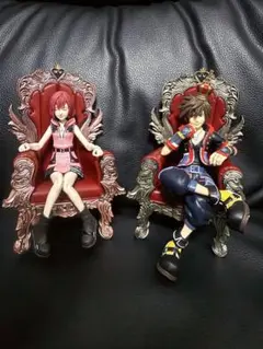 1番くじ キングダムハーツ　ソラ・カイリフィギュアセット