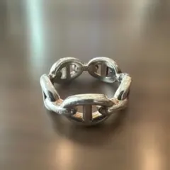 HERMESリング シェーヌダンクルアンシェネ イタリア製シルバー925 13号