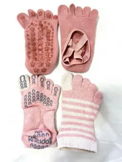 新品knitidot+ 五本指ソックス おまけセット ピンク