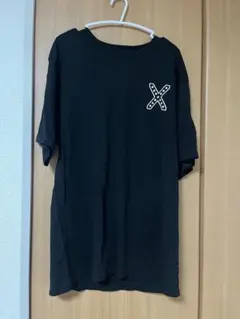 NERD UNITブラック 星柄 Xロゴ 半袖 Tシャツ