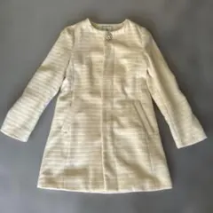 ROPÉ PICNIC ロペピクニック　アイボリー ノーカラーコート ロペ