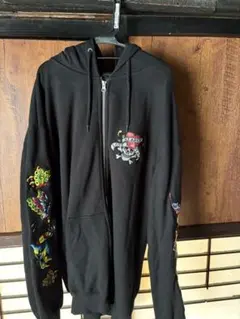 XLARGE×ED HARDY ZIP HOODED SWEATSHIRT