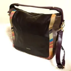 PaulSmith ポールスミス　マルチストライプ　レザー　2WAYのサムネイル