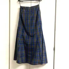 新品即日発送＊チェックロングスカート