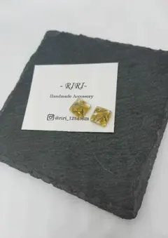 ミモザ♡レジンピアス