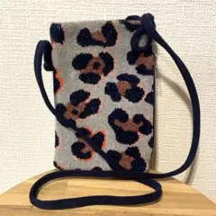 LOVERARY by FEILER ショルダーバッグ ネイビー 動物柄 LOVERARY by FEILER ショルダーバッグ ネイビー 動物柄 - メルカリ